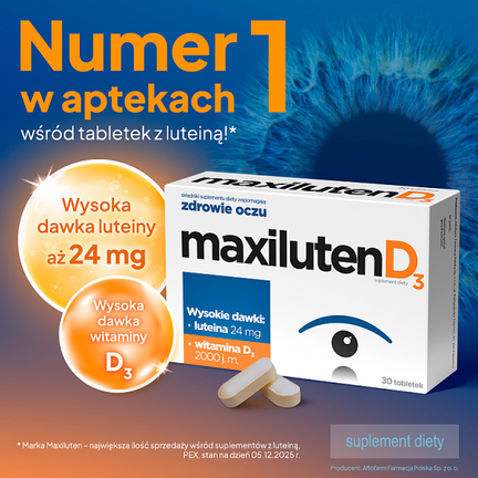 Maxiluten D3, 30 tabletek - 5902802701862