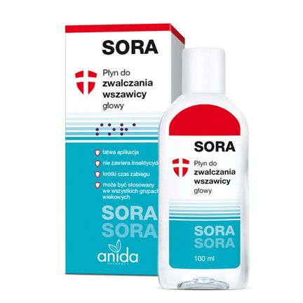 Sora, płyn do zwalczania wszawicy, 100 ml - zdjęcie produktu