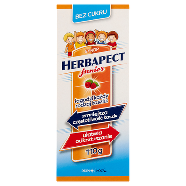 Herbapect Junior, syrop bez cukru, 110 g