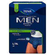 Majtki chłonne Tena Men Pants Plus, rozmiar L, 8 sztuk