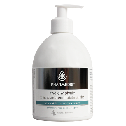 Kropla Zdrowia, mydło naturalne z nanosrebrem i białą glinką, 500 ml - zdjęcie produktu