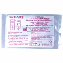 Pojemnik do pobierania moczu od noworodków i niemowląt, dla dziewczynek, pojemność 150 ml