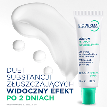 Bioderma Sebium Kerato+, Żel-Krem, 30 ml - BIODERMA