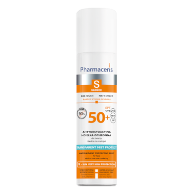 Pharmaceris S, antyoksydacyjna mgiełka ochronna do twarzy SPF 50+, 75 ml