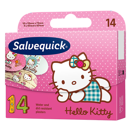 Plaster Salvequick Hello Kitty, 14 sztuk - zdjęcie produktu