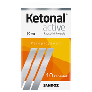 Ketonal Active 50 mg, 10 kapsułek twardych
