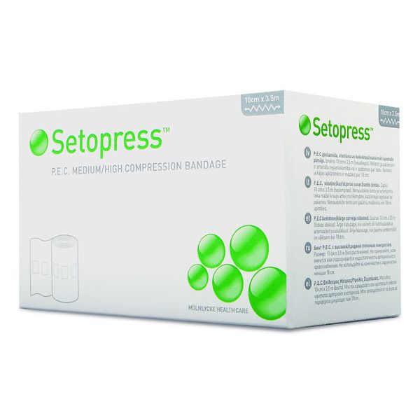 Setopress, opaska elastyczna, 10 cm x 3,5 m, 1 sztuka