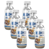 Recomed Drink Omega, smak czekolada-mokka, 75 g x 6 butelek
