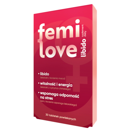 FemiLove libido, 30 tabletek powlekanych - zdjęcie produktu