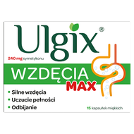 Ulgix wzdęcia Max 240 mg, 15 kapsułek