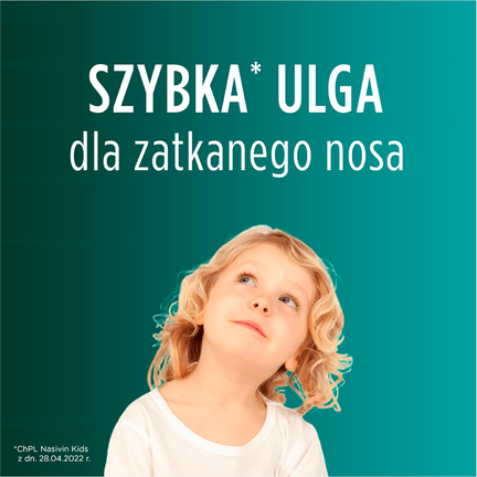 Nasivin Kids 0,25 mg/ml, aerozol do nosa, 10 ml - PRODUKT LECZNICZY NIEREFUNDOWANY OTC