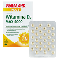 Walmark PLUS Witamina D 3 MAX 4000, 60 kapsułek miękkich