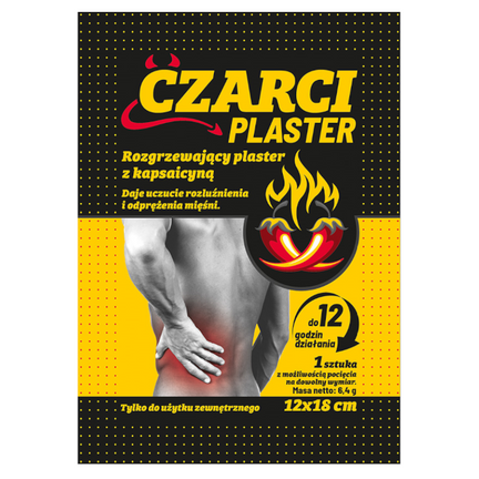 Czarci Plaster, plaster rozgrzewający z kapsaicyną, 1 sztuka - zdjęcie produktu