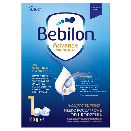 Bebilon 1 Advance Pronutra, mleko, 550 g - zdjęcie produktu
