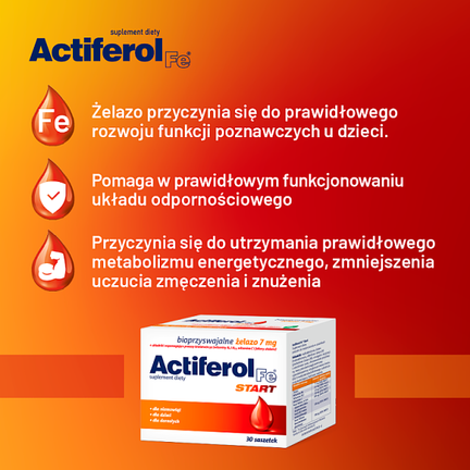 Actiferol Fe Start, 30 saszetek - 5901785305579