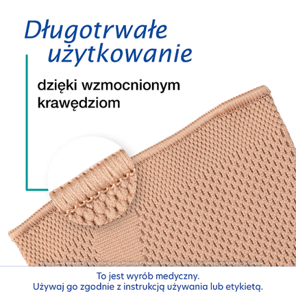 Actimove Opaska stabilizująca staw kolanowy z zabudowaną rzepką i 2 fiszbinami, beżowa, r. M - Układ kostno-stawowy