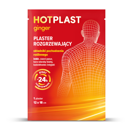 Hot Plast Ginger, plaster rozgrzewający, 1 sztuka - zdjęcie produktu