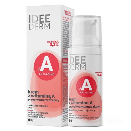 IDEEPHARM Idee Derm Krem przeciwzmarszczkowy z witaminą A, 50 ml — Składniki i ocena