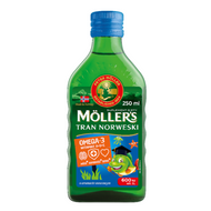 Möller's Tran Norweski, owocowy, 250 ml
