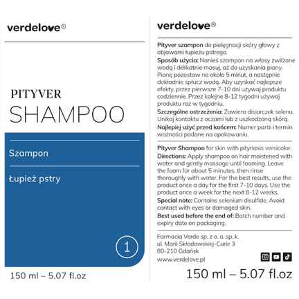 Verdelove Pityver, szampon, 150 ml  - 5903689118125