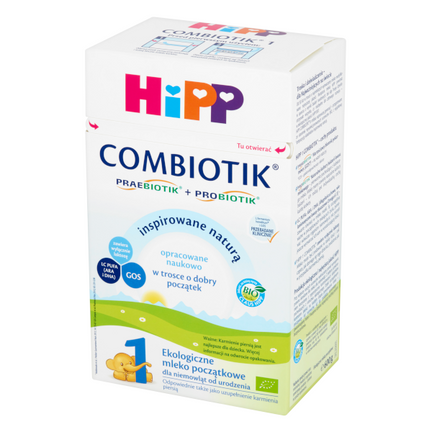 HiPP Combiotik 1, ekologiczne mleko początkowe dla niemowląt od urodzenia, 600 g - zdjęcie produktu