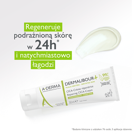 A-derma Dermalibour+ CICA, krem regenerujący, 50 ml - DUCRAY