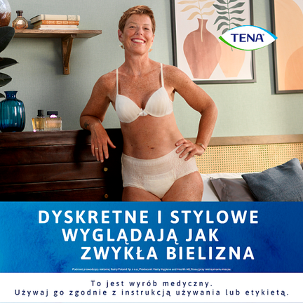 TENA Lady Pants Creme wysokim stanem, rozmiar L, 8 sztuk - Układ moczowy