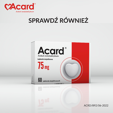 Acard 150 mg, 60 tabletek dojelitowych - Układ sercowo-naczyniowy