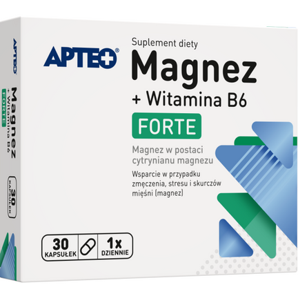 Magnez + Witamina B6 Forte, 30 kapsułek twardych - zdjęcie produktu