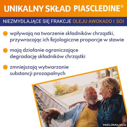 Piascledine 100 mg + 200 mg, 30 kapsułek twardych - 5909990048687