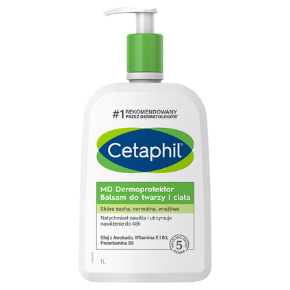 GALDERMA Cetaphil MD Dermoprotektor, balsam do twarzy i ciała, 1000 ml