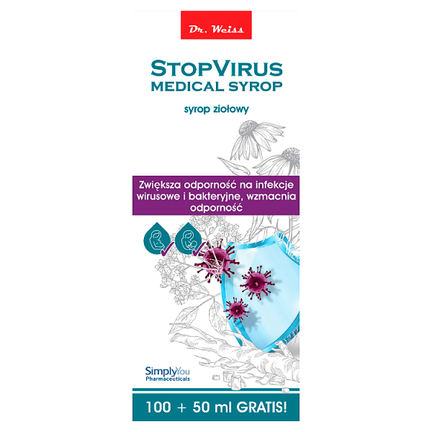 Stopvirus syrop ziołowy, 150 ml - WYRÓB MEDYCZNY