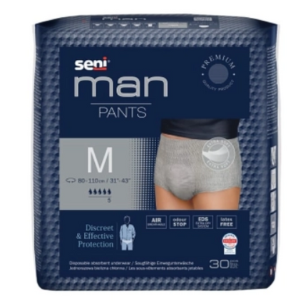 Majtki chłonne Seni Man Pants, rozmiar M, 30 sztuk - zdjęcie produktu