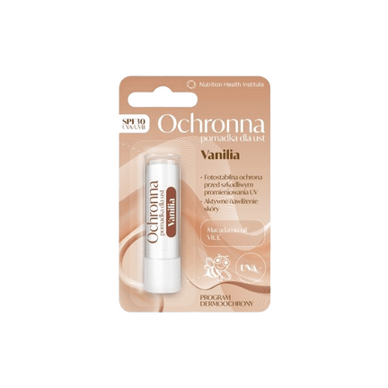 Nutrion Health, Pomadka ochronna Vanilia SPF 30, 1 sztuka - zdjęcie produktu