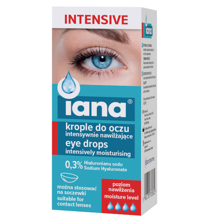 Iana Intensive 0,3% HA, krople do oczu, 10 ml - zdjęcie produktu