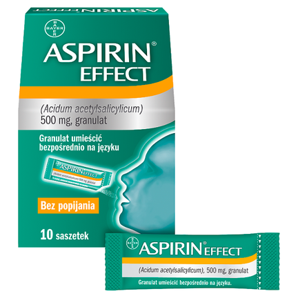 Aspirin Effect 500 mg, 10 saszetek - zdjęcie produktu