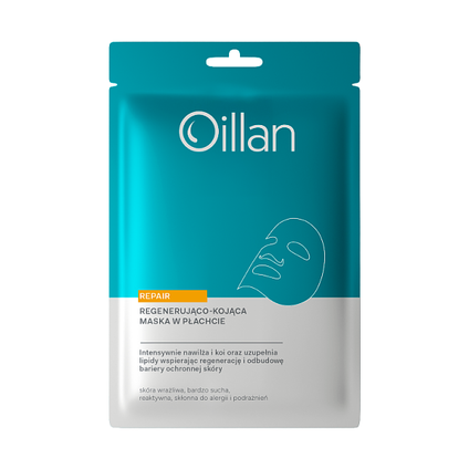 OCEANIC Oillan Repair, regenerująco-kojąca maska w płachcie, 1 sztuka