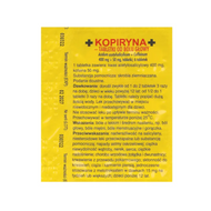 Kopiryna - tabletki od bólu głowy 400 mg + 50 mg, 6 tabletek