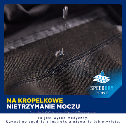 TENA Men Protective Boxers Wielorazowe bokserki na lekkie nietrzymanie moczu dla mężczyzn, rozmiar L - ESSITY
