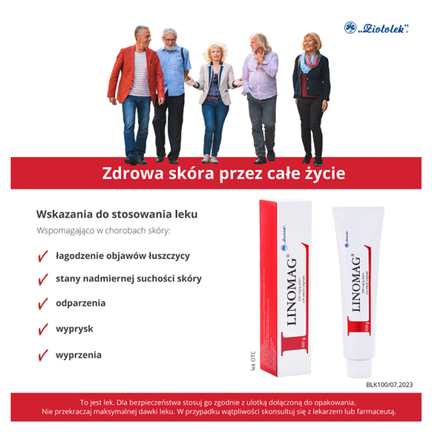 Linomag, 200 mg/g, krem, 100 g - PRODUKT LECZNICZY NIEREFUNDOWANY OTC