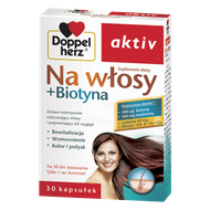 Doppelherz aktiv Na włosy + biotyna, 30 kapsułek
