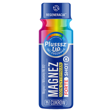 Plusssz Up, Magnez 100% cytrynian forte shot, 12x50 ml - SUPLEMENT DIETY