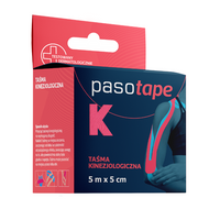 PasoTape, taśma kinezjologiczna, różowa, 5m x 5cm, 1 sztuka