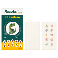 Recotin, plastry po ukąszeniu owadów, 30 sztuk