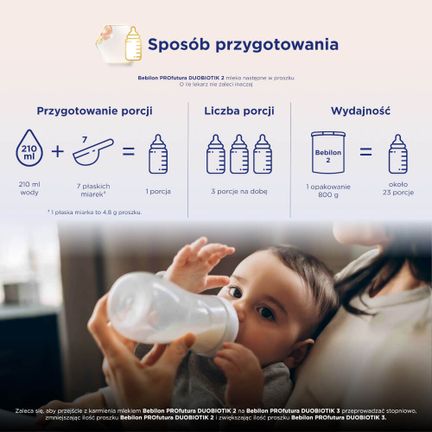 Bebilon PROfutura Duobiotik 2, mleko następne po 6. miesiącu, 800 g - NUTRICIA
