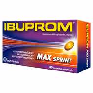 Ibuprom Max Sprint, 40 kapsułek miękkich