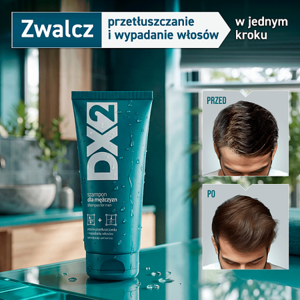 DX2 Szampon przeciw przetłuszczaniu i wypadaniu włosów, 150 ml - Dorosły