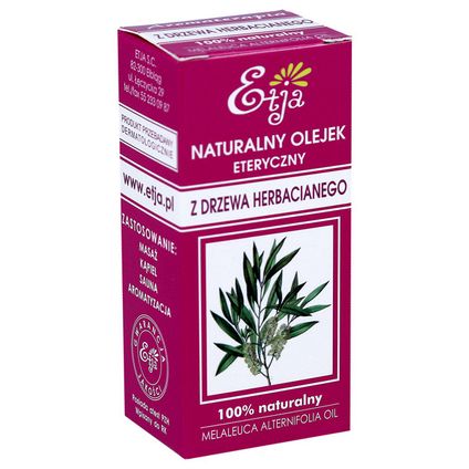 ETJA Olejek z drzewa herbacianego (tea tree) Etja, 10 ml — Inhaltsstoffe i ocena