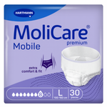 Majtki chłonne MoliCare Premium Mobile, 8/10 kropli, rozmiar L, 30 sztuk
