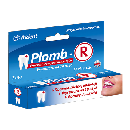 Plomb-R, tymczasowa plomba, 3 g tubostrzykawka - zdjęcie produktu